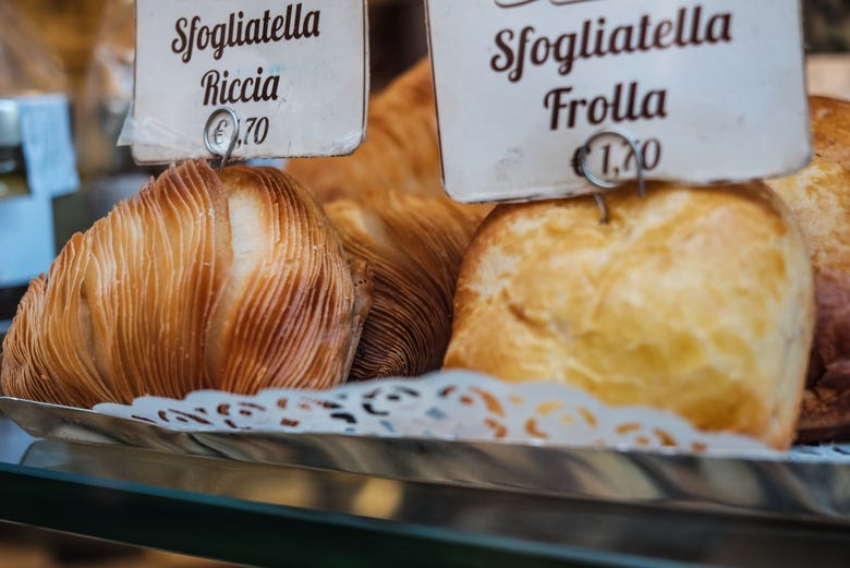 Sfogliatella, a typical sweet from Naples