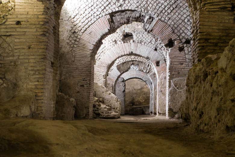 Touring the Basilica of San Lorenzo underground